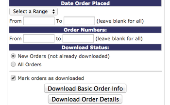 Image Download Orders