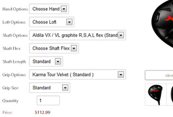 Image Product Variants and Options Based Pricing